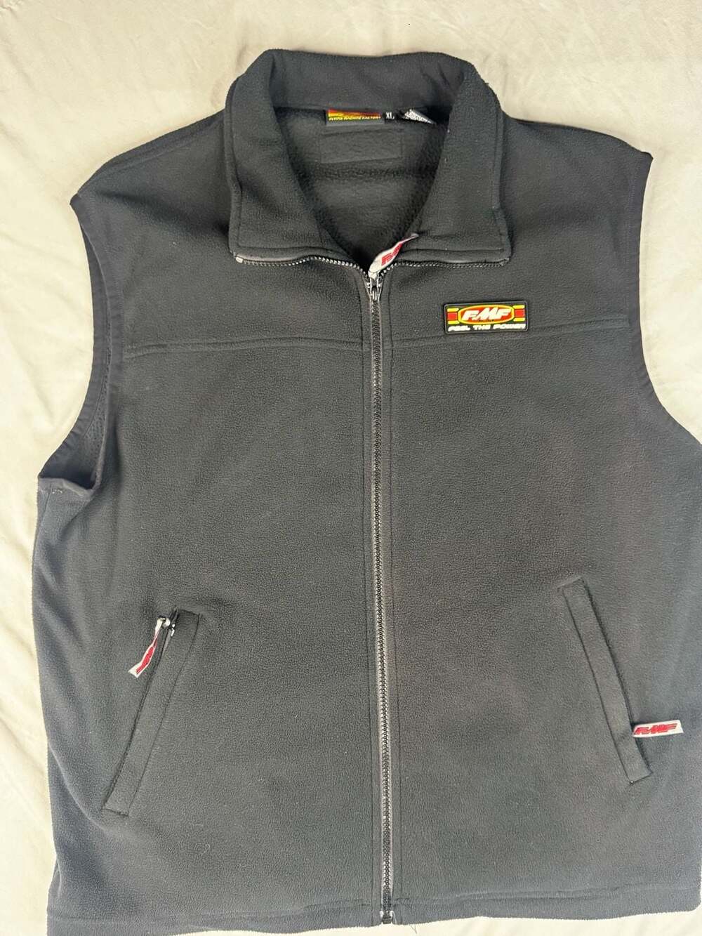 FMF Full Zip Fleece Vest Size XL Black